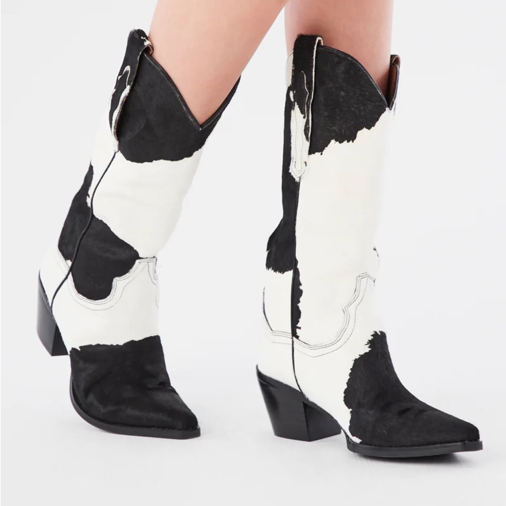 Jeffrey Campbell Dagget boot cow print